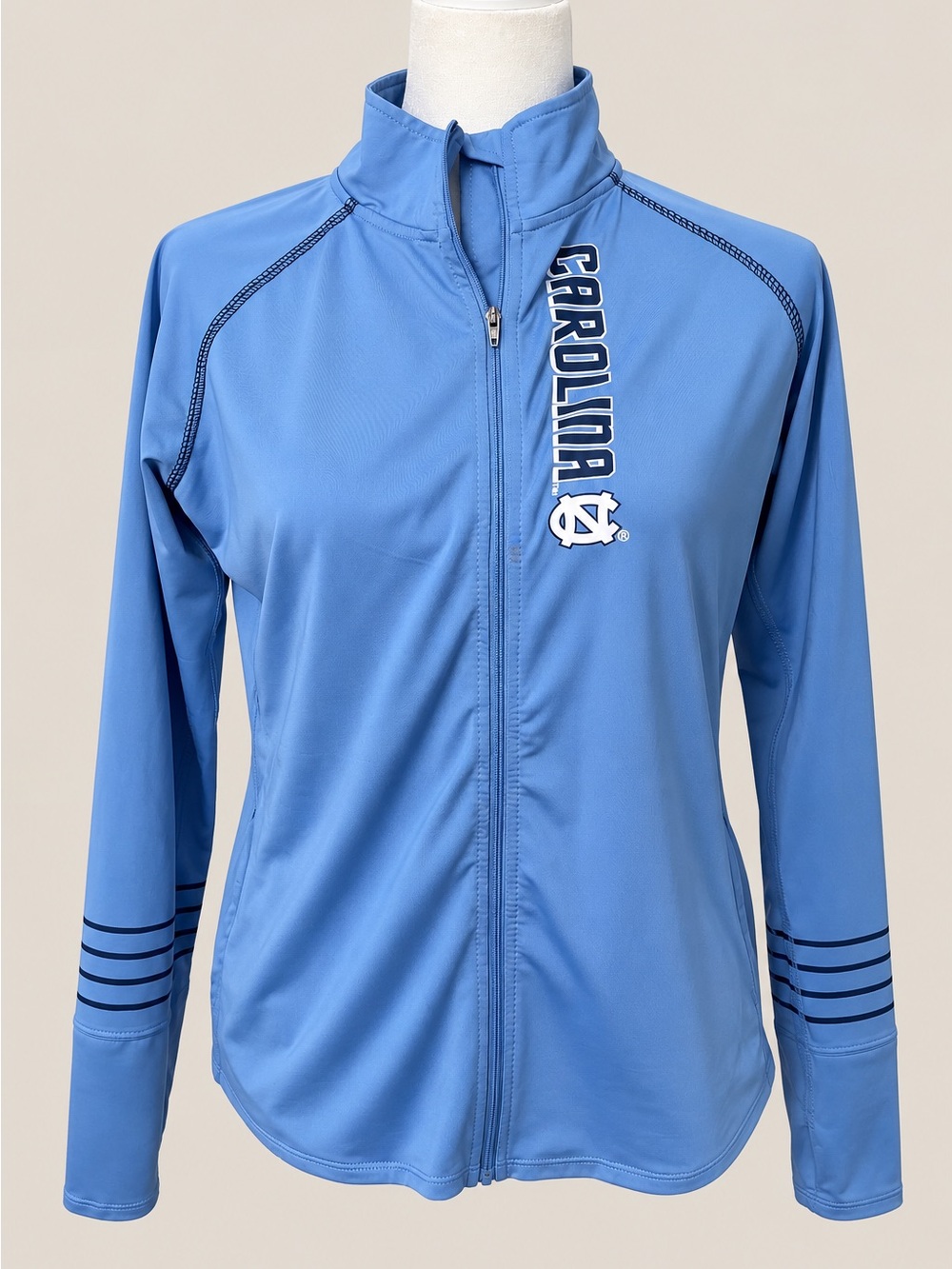 UNC North Carolina Tar Heels Pro Edge Quarter Zip Pullover Youth Lg-Thumb holes